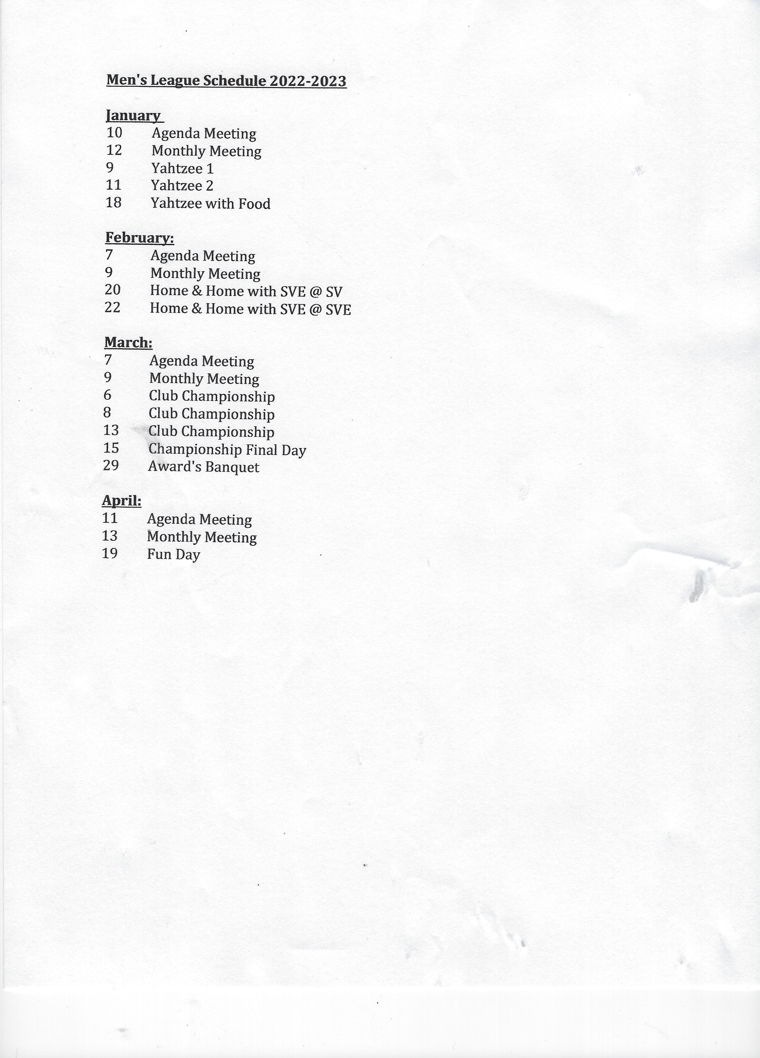 Men #39 s League Sunland Village Golf Club Men #39 s League Sunland Village Golf Club