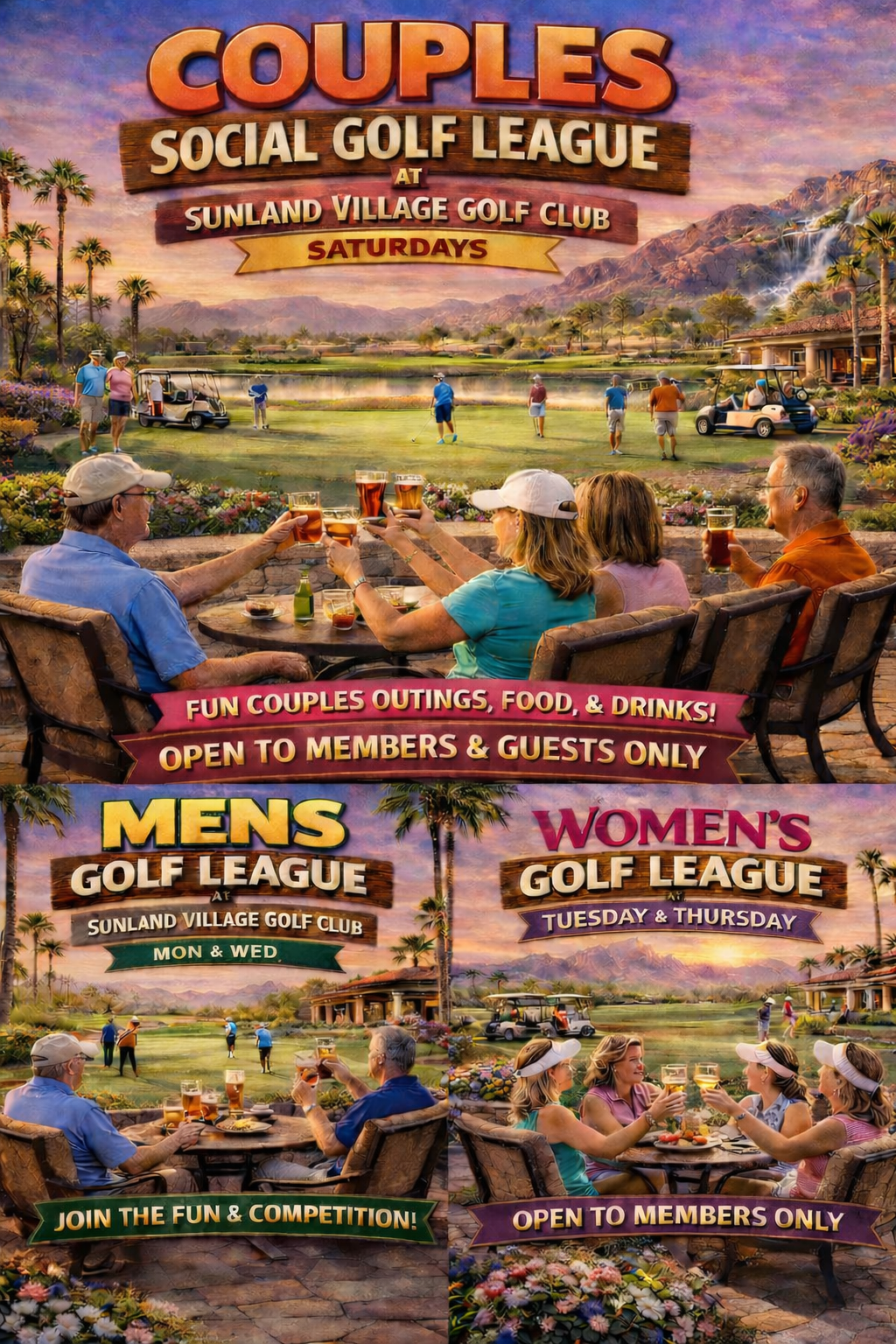 Men's, Women's, and Couples league Promo